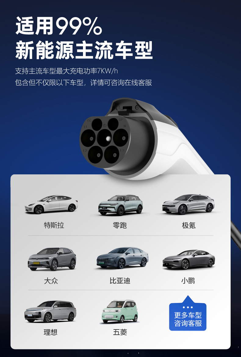 European Standard Charging Station Type2 Wall-Mounted Charging Station for Home and Commercial Use Ocpp New Energy Vehicle Charging Station