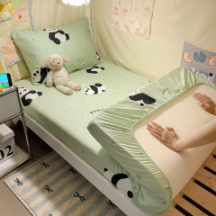 新学期 学生寮 綿ボックスシーツ シングル マットレス 防塵カバー 子供用 四季通用 3点セット
