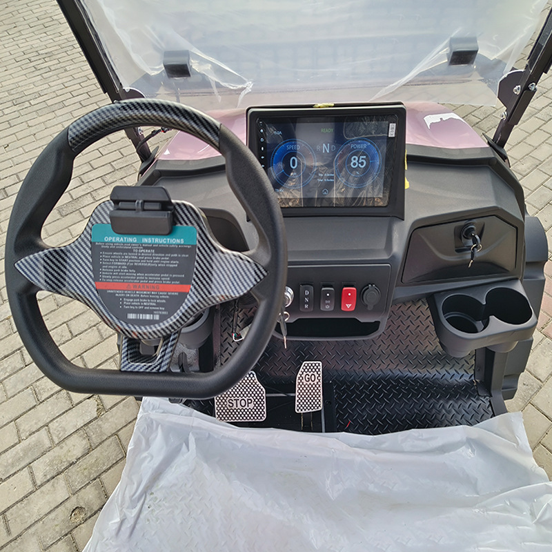 Electric Golf Cart Hotel Shuttle 4/6 Seater Resort Sightseeing Car