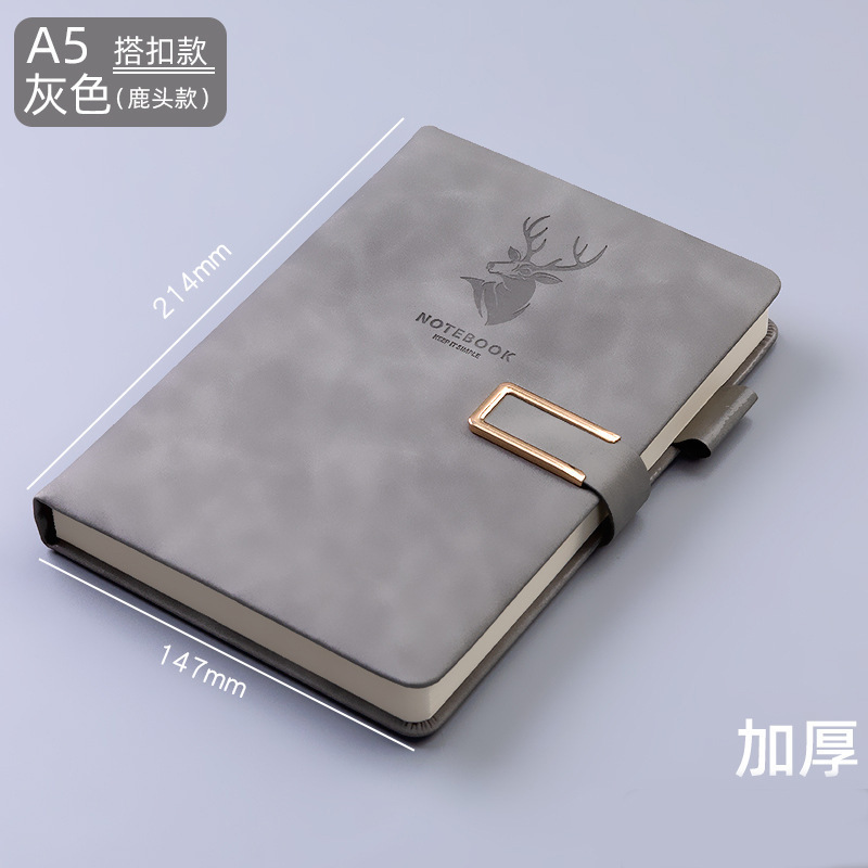 ビジネスノート a5 卸売レザーバックル付きメモ帳厚みのある高価値ノートブック b5 小さなノートブック|undefined