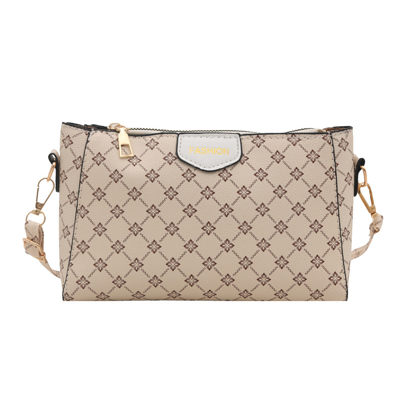 Bolso de hombro para mujer a juego diario 2025 verano nuevo estilo PU moda europea y americana impresión retro letras bolso de mensajero