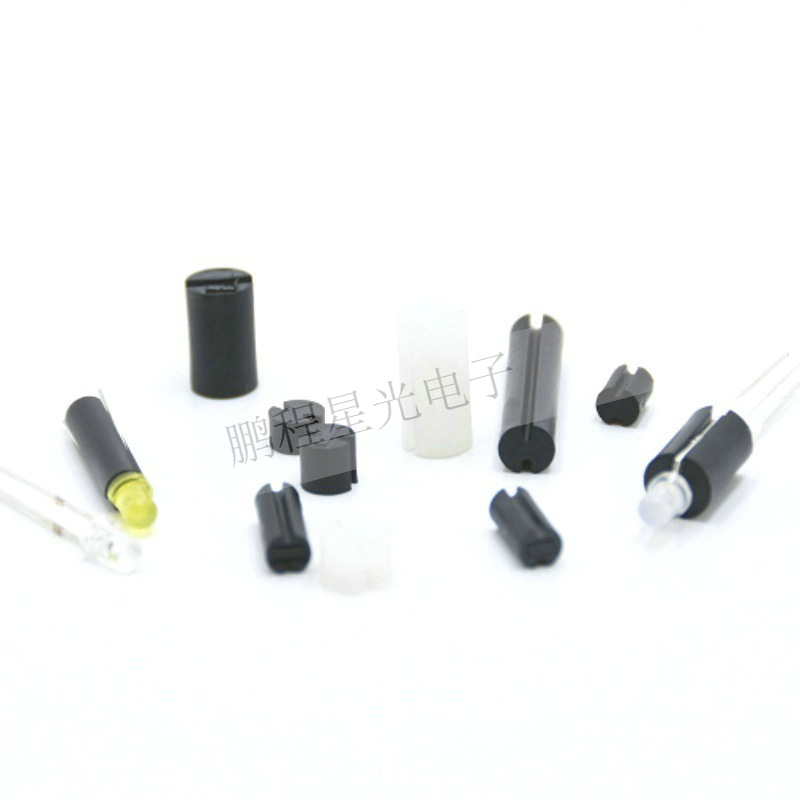 led灯柱三孔双色6.3PC隔离柱间隔柱尼龙原料黑白现货