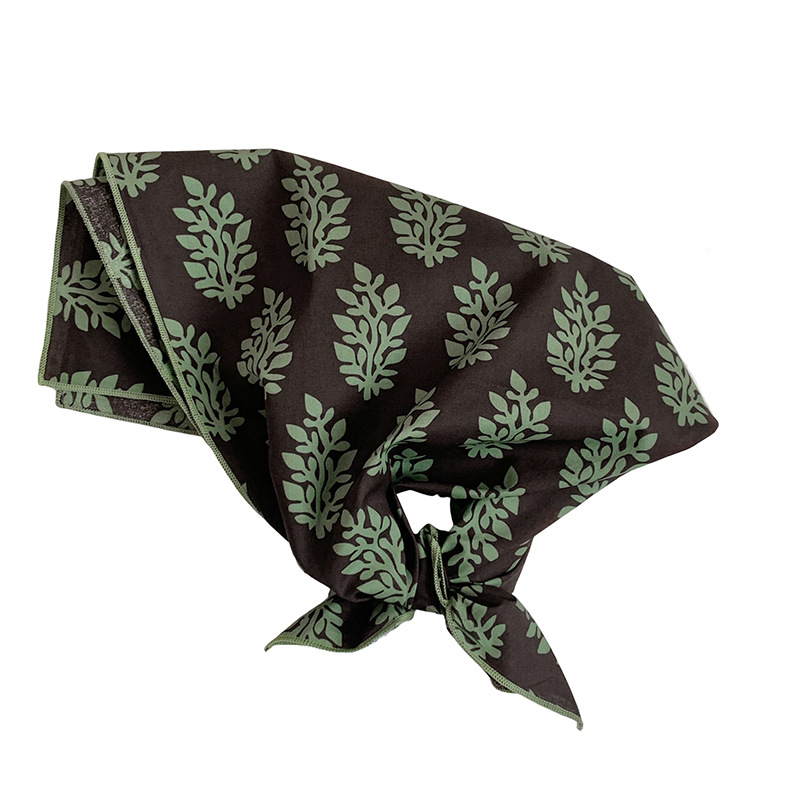 Bufanda de seda, bufanda cuadrada pequeña, nueva bufanda de seda literaria fresca, bufanda, bolso floral dulce, pañuelo en la cabeza, cinta para el cabello, serpentinas para el cabello