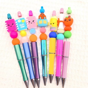 Cross-border hot new 3D education series silicone beads beaded factory wholesale in stock