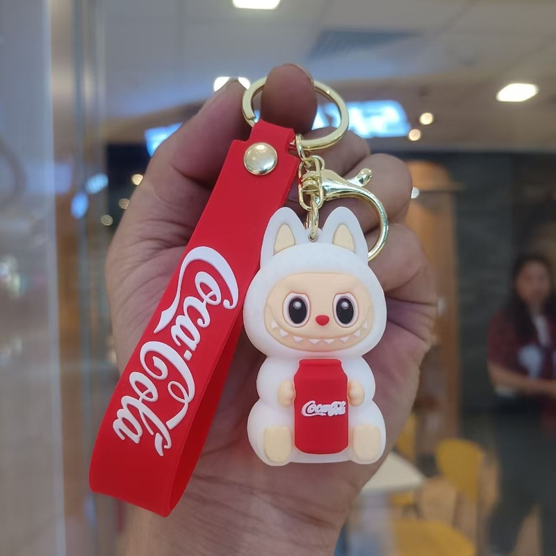 クリエイティブホットスタイルラブブキーホルダー漫画リトルシープペンダントおもちゃベビーグラバーかわいいキーチェーンリング卸売|undefined