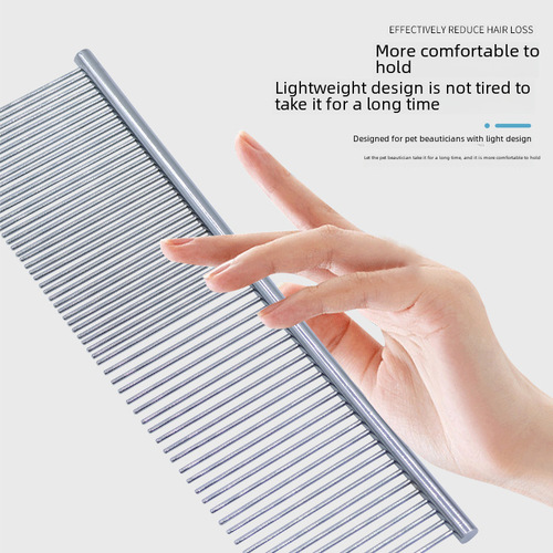 Stainless steel comb pet comb grooming comb dog brush pet supplies dog comb teddy golden hair comb