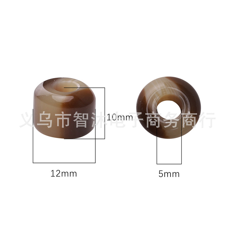 大包装树脂大孔珠仿玉石圆珠散珠DIY手工项链手链头饰串珠子配件|undefined