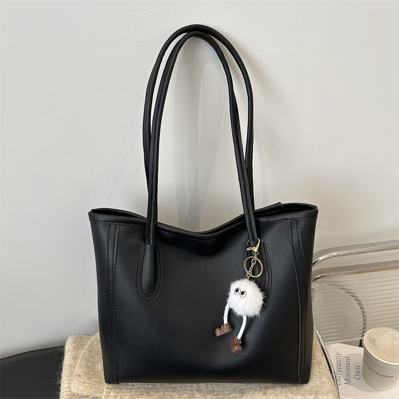 Bolsa axillar de gran capacidad para mujeres 2024 nueva moda otoño invierno sensación de bolso de hombro para estudiantes casuales bolso de clase