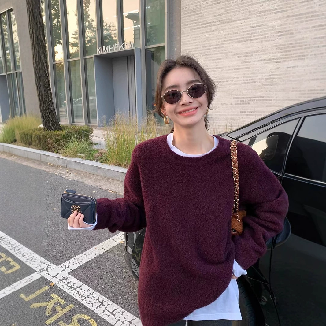 Long woolen sweater, woolen dress