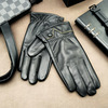 Men's winter windproof thin keep warm gloves, suitable for import, genuine leather