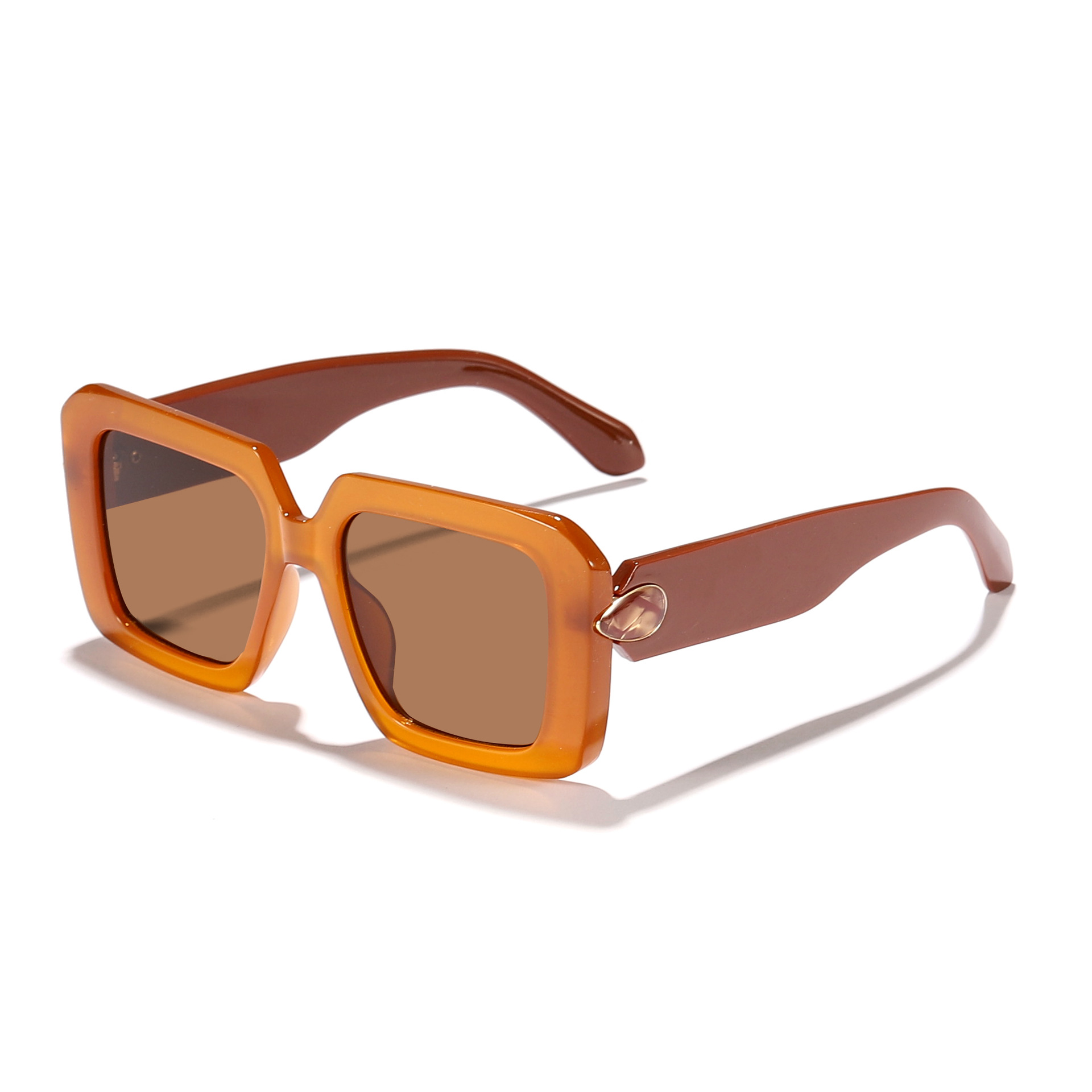 Nuevas gafas de sol anti-ultravioleta transfronterizas de estilo retro con marco callejero para hombres y mujeres, gafas de sol de pasarela de moda de lujo ligero europeo y americano