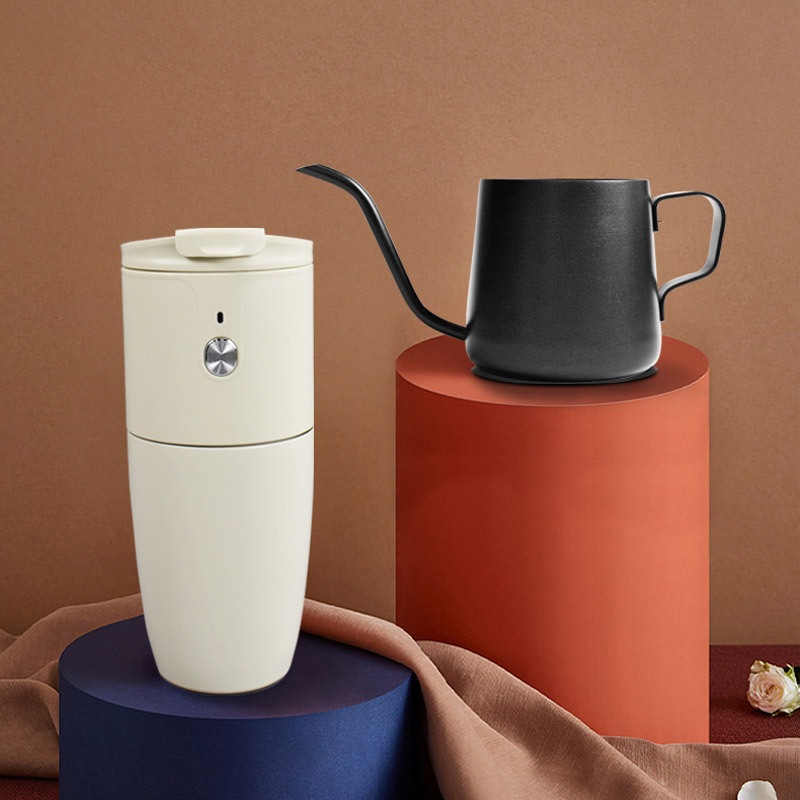 Holiday Gift Electric Portable Coffee Machine Small Rechargeable Household Coffee Grinder Digital Display Coffee Cup Set Holiday Gift Electric Portable Coffee Machine Small Rechargeable Household Coffee Grinder Digital Display Coffee Cup Set