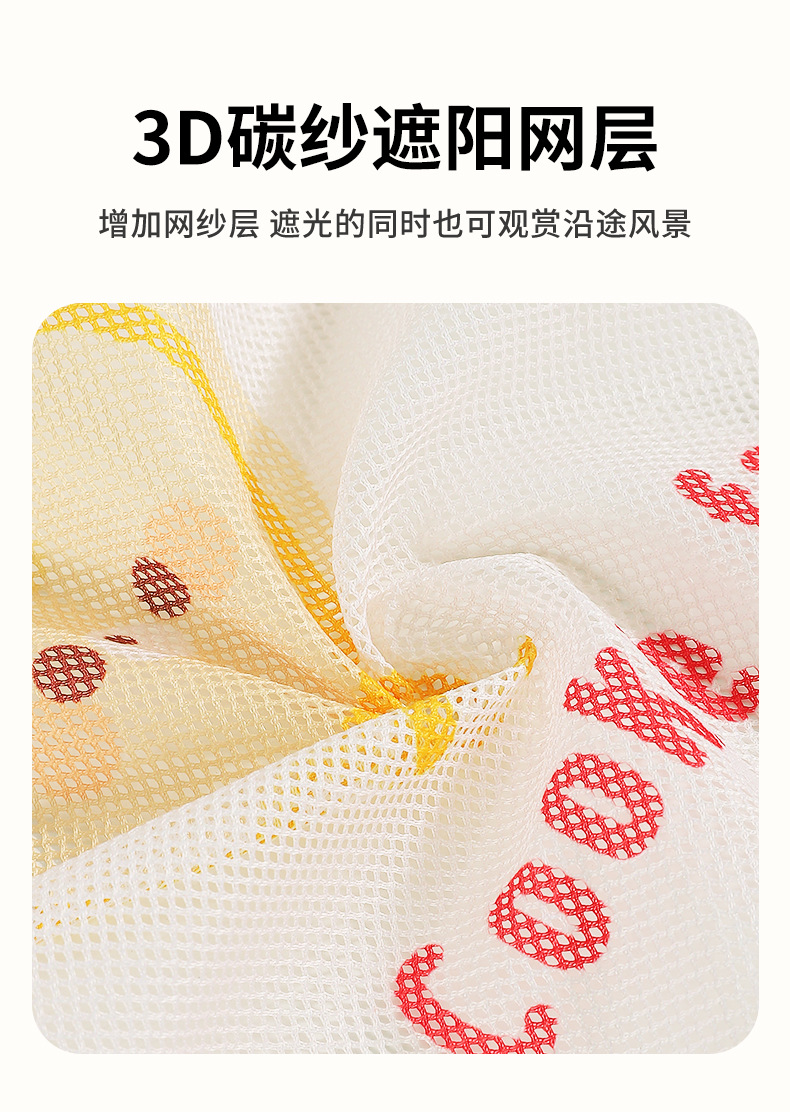 Cartoon Car Sunshade Magnetic Mosquito-Proof Curtain for Car Use, Baby Car Privacy Curtain, Infant Sun Protection and Heat Insulation Curtain
