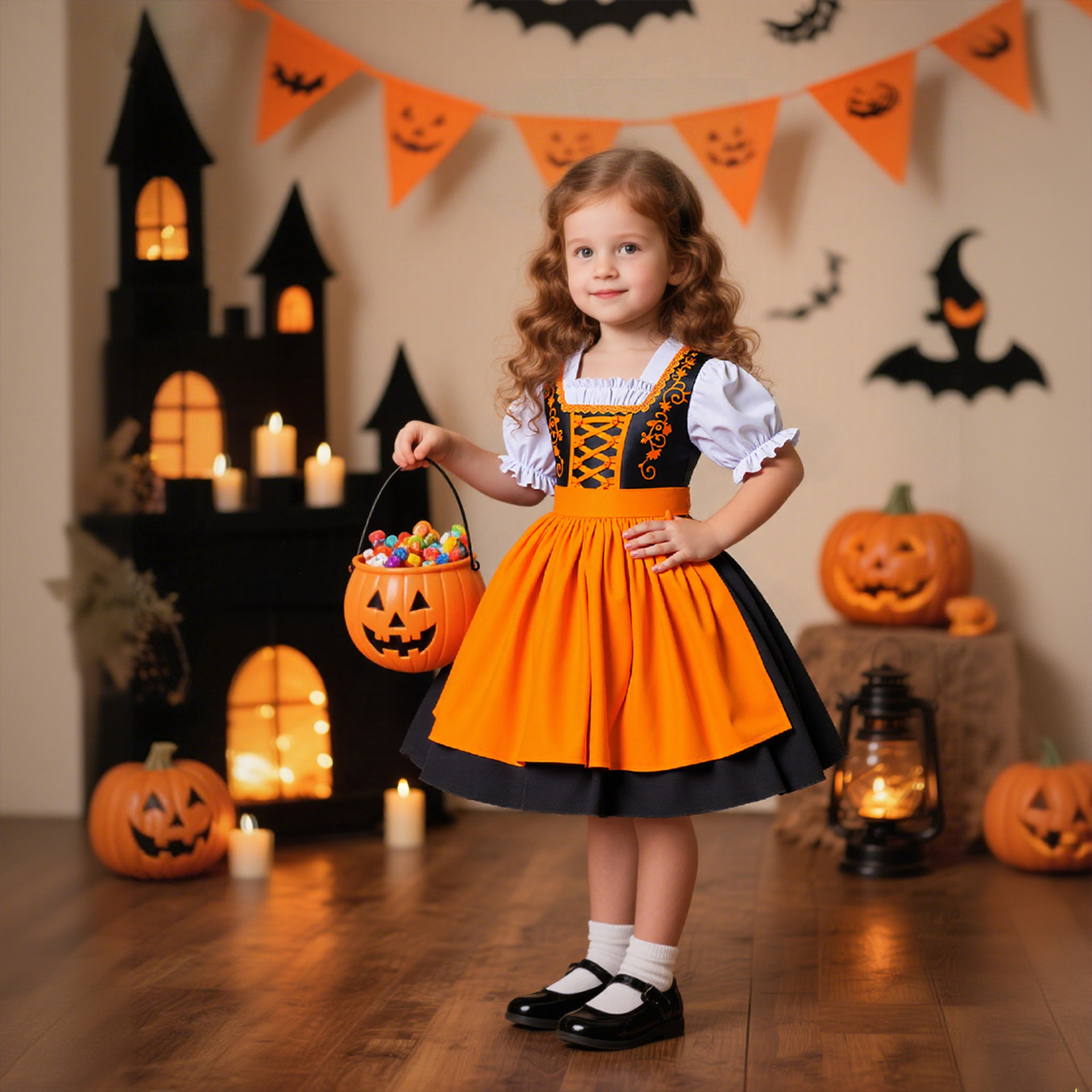 Trajes de Halloween transfronterizos alemanes Oktoberfest ropa de chicas cosplay ropa de Amazon suministro image 3