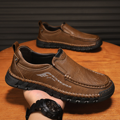 Export original orders, remove cabinets, pick up leaks, new casual leather shoes, men's genuine leather shoes, retro large size outdoor shoes