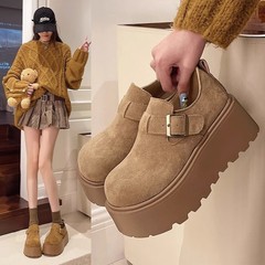 女性用厚底ビルケンシュトックシューズ2025春秋新作オールインクルーシブビルケンシュトックシューズ小柄な人向け、身長を伸ばす万能カジュアルシューズ