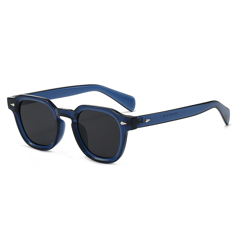 Lunettes de soleil polygonales artisanales 2025 – Couleur unique, monture large style outdoor_voghion.com