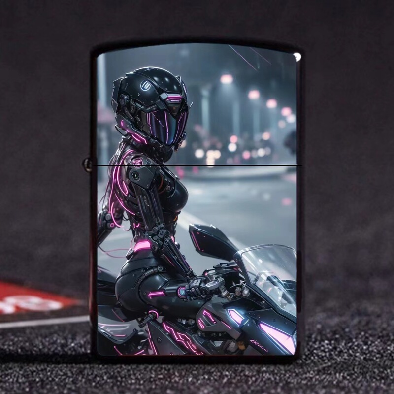 Punk locomotive metal lighter windproof kerosene pulley flint lighter send boyfriend feelings gift lighter