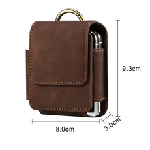 三星Z Flip5翻盖zFlip4折叠屏手机包穿皮带Flip挂腰包适用于华为p