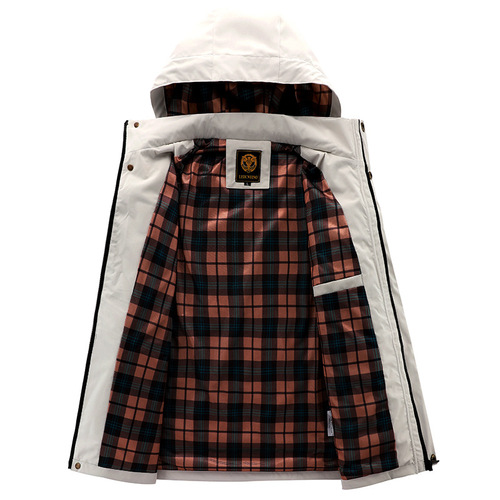Men's Leisure Parka Jacket Autumn/Winter Hooded Blazer Coat Casual Outdoor Fashion Solid Color Outerwear