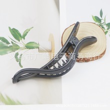 黑色鸭嘴夹 头饰手工DIY饰品配件儿童发饰塑料 发夹马尾夹