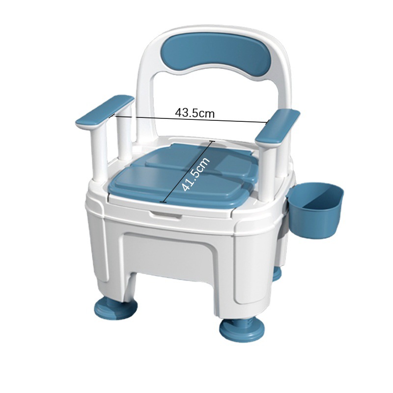 Altura ajustable en espiral Adultos, Ancianos, Mujeres embarazadas, Inodoro móvil, Inodoro, Antiodorante, Paciente portátil disponible