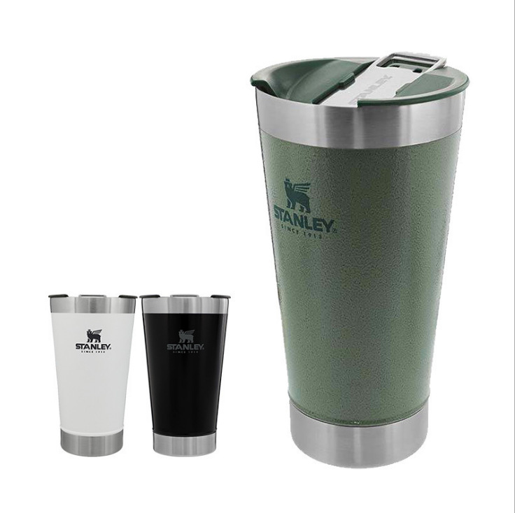Stainless Steel Beer Mug Outdoor Men's And Women's Water Mug Double-layer Insulation Cold-keeping Ice Portable Vacuum Wine Mug