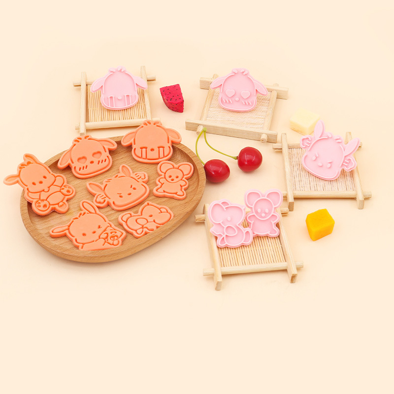 Paca perro 3D troquel de galletas de prensa PochaccoPC perro bricolaje horneado de dibujos animados hogar fondant abrasivo