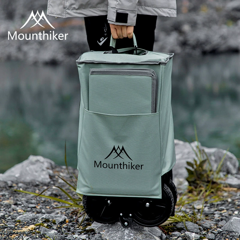 山之客 Travel handheld folding cart for camping, capacious trailer