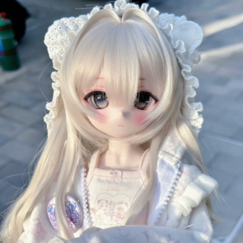 Rinche/Bjd Doll Wig 1/3 1/4 1/6 Scale White Straight Bangs Princess Wig Cheap In-Stock Rinche/Bjd Doll Wig 1/3 1/4 1/6 Scale White Straight Bangs Princess Wig Cheap In-Stock