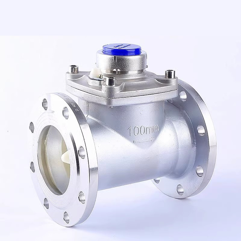 j8式水表法兰304不锈钢法兰可拆80旋翼冷热水表316不锈钢水表式g3