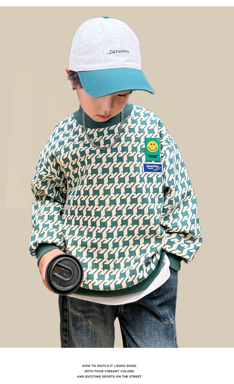 Jungen Pullover Sweatshirt Für Kinder Modischer Kapuzenpullover_voghion.com