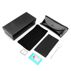 Factory direct supply of glasses case, leather case, glasses cloth, glasses bag, screwdriver snap box, hand bag, mirror box, one piece drop shipping