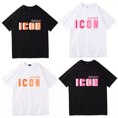 ICON men's short-sleeved T-shirt summer loose casual short-sleeved T-shirt printed T-shirt sweatshirt European and American plus size