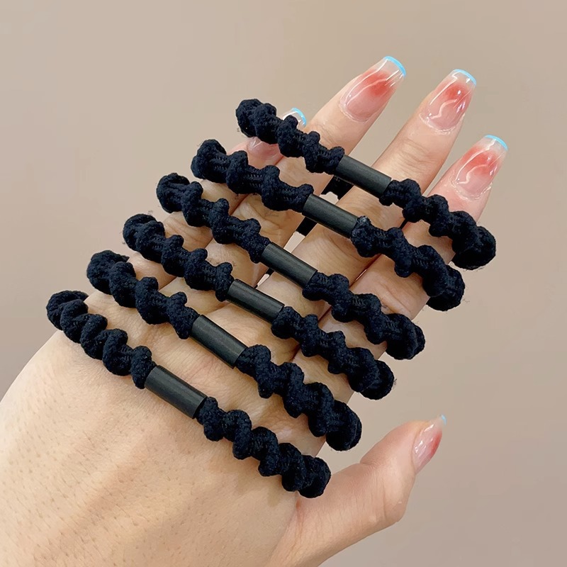 Banda de goma para mujer después de atar la cabeza, cabeza alta, cola de caballo, cuerda de pelo, temperamento, cuerda de cabeza, alta elasticidad, goma elástica duradera, simple nuevo anillo para el cabello