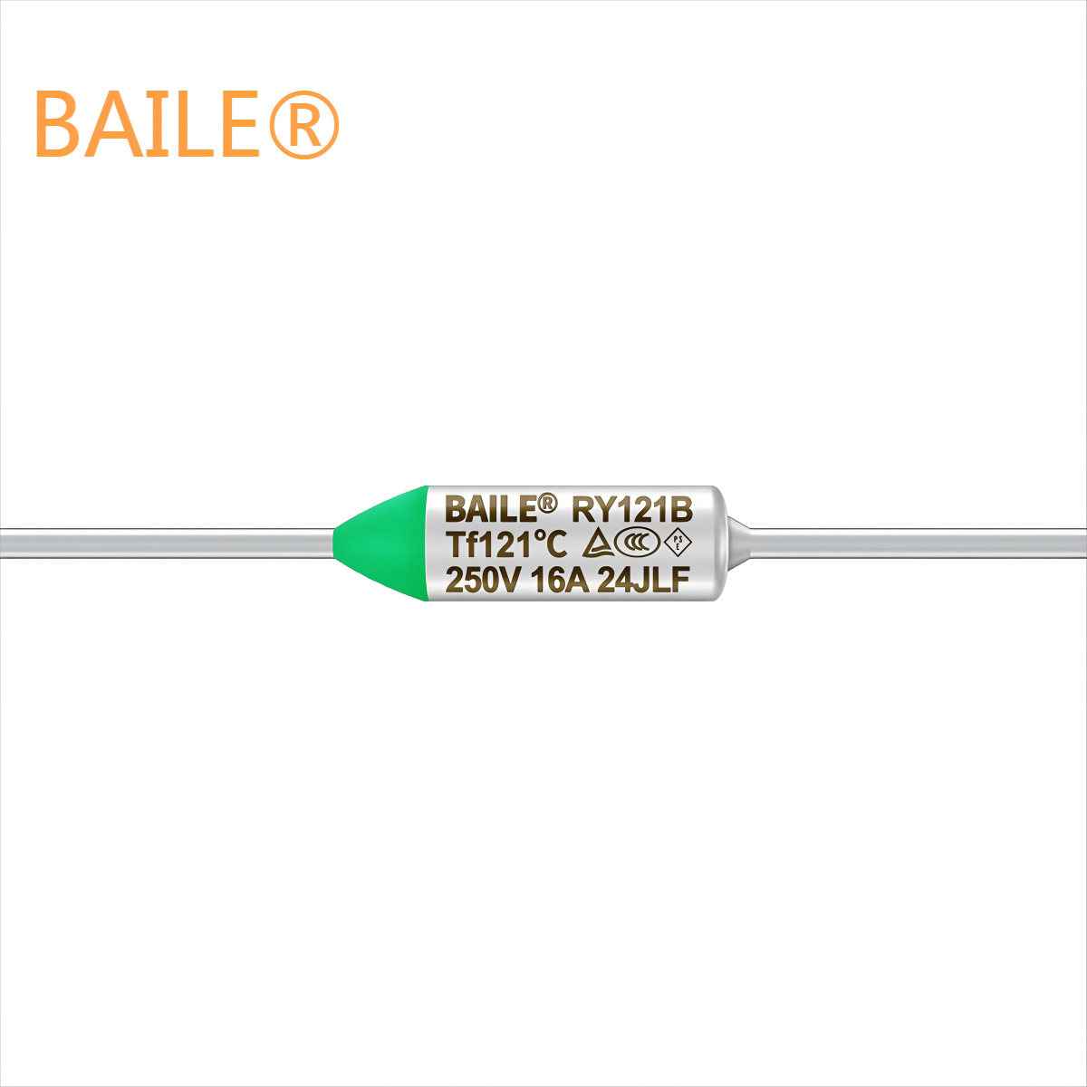 BAILE百乐直销 热熔断体RY121B 温度保险丝16A高端金属产品