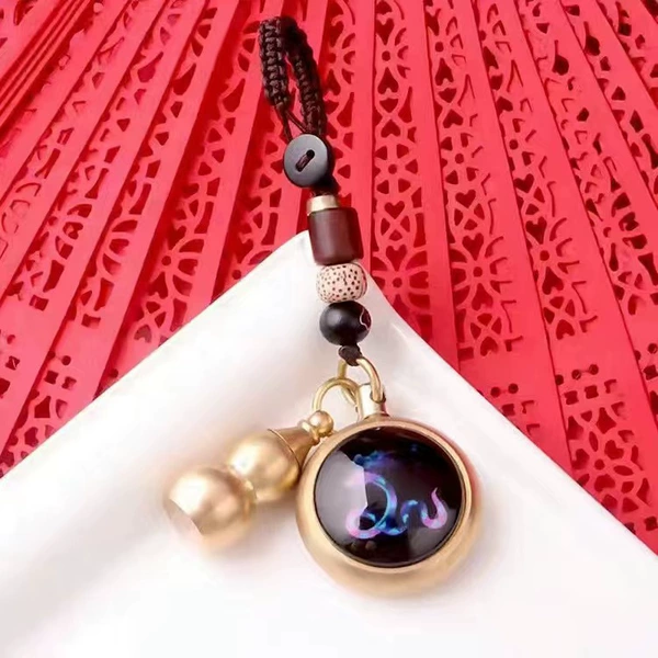 Auspicious cloud rope + luminous [Zodiac Snake] + Copper gourd sends sand