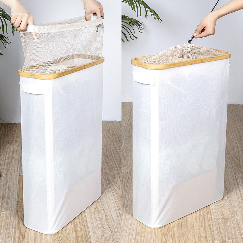 Cestas de ropa sucia transfronterizas cestas de lavandería estrechas cestas plegables con cubierta cestas de almacenamiento de ropa sucia almacenamiento de tiendas de hot pot
