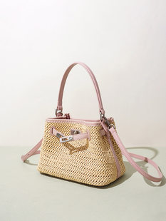 Handheld shoulder bag, universal basket one shoulder, genuine leather