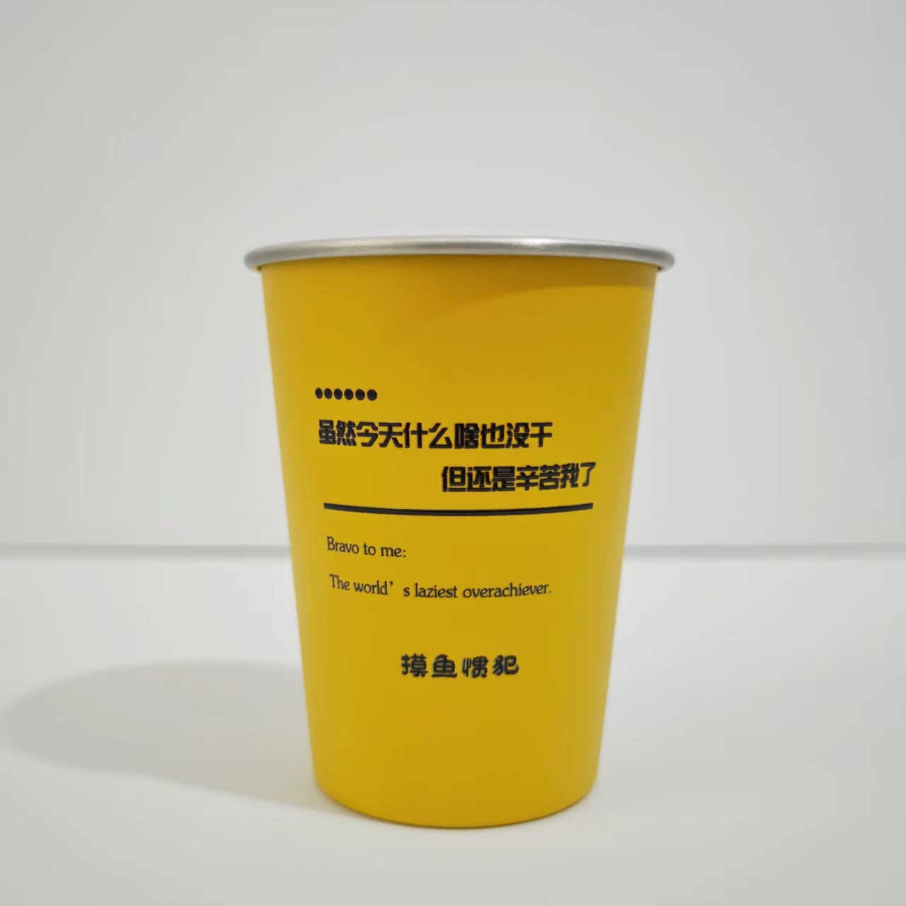 Популярная мультяшная походная кружка, однослойная яркая с рисунком, 304 нержавеющая сталь, стильная «cola» кружка-кубок