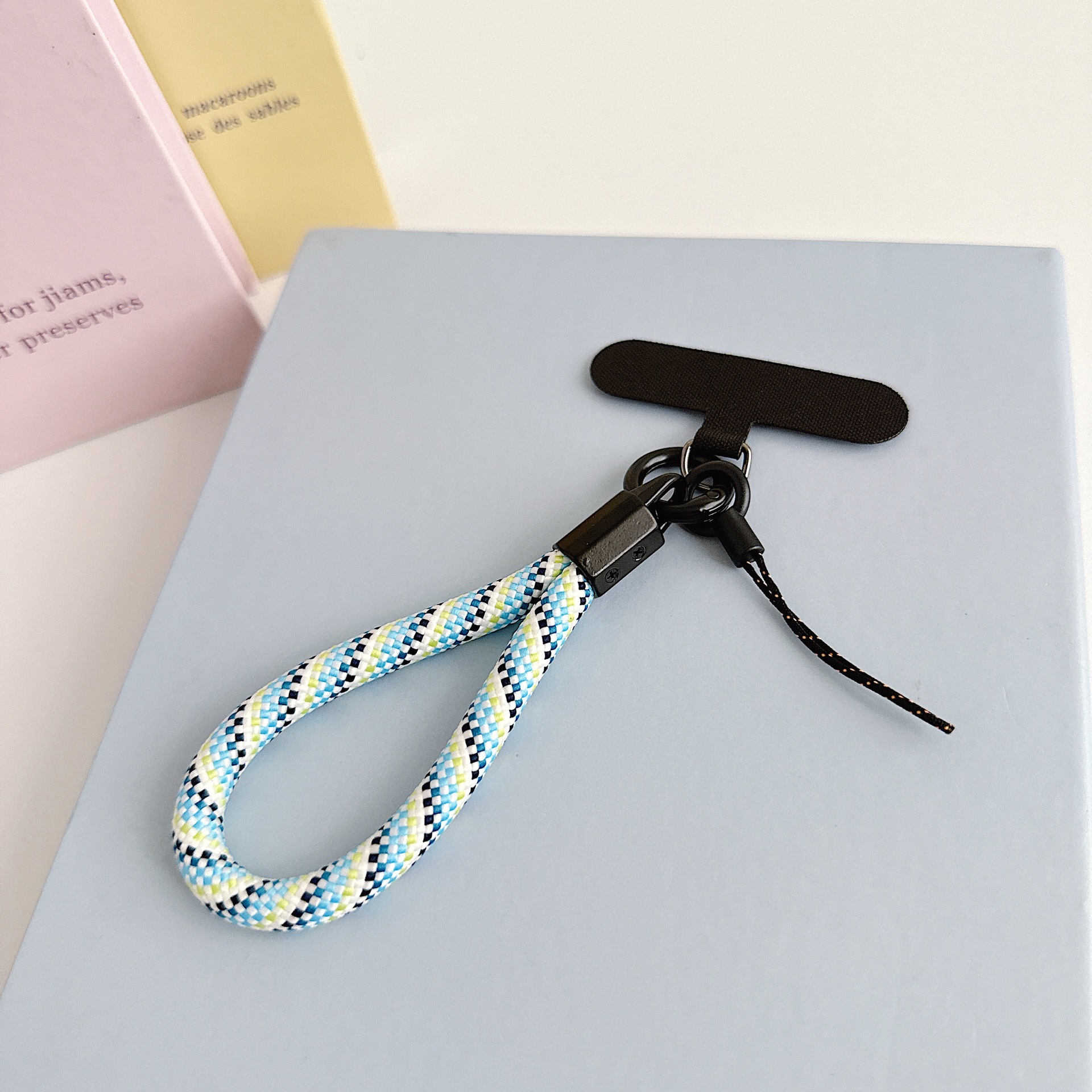 Teléfono móvil de nylon tejido corto con clip multifuncional bolso portátil colgante accesorios colgante universal