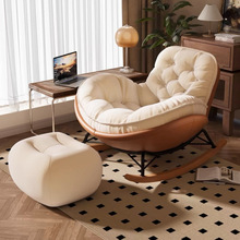 蜂窝摇椅网红躺椅阳台沙发家用卧室休闲椅客厅轻奢懒人摇摇椅