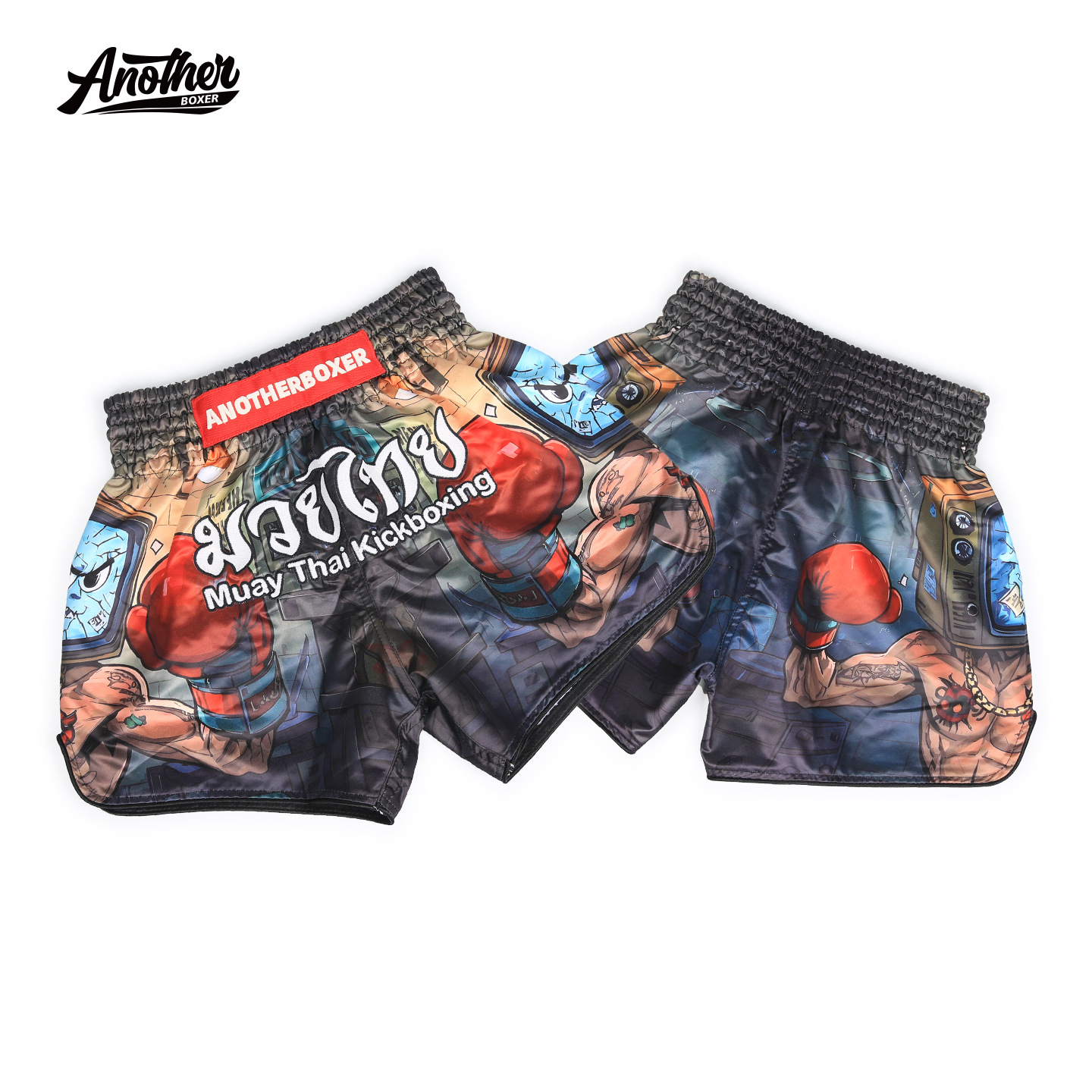 ANOTHERBOXER Boxing Gym Children's Muay Thai Shorts Boxing Free Combat Training Mixed Martial Arts Sanda Shorts