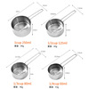 Golden measuring cup stainless steel contains rose, measuring spoon, black set, thermometer, 8 pieces