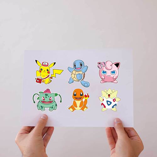 CM2304006 Pikachu magical children's animation cartoon parent-child interactive puzzle puzzle hand account DIY sticker