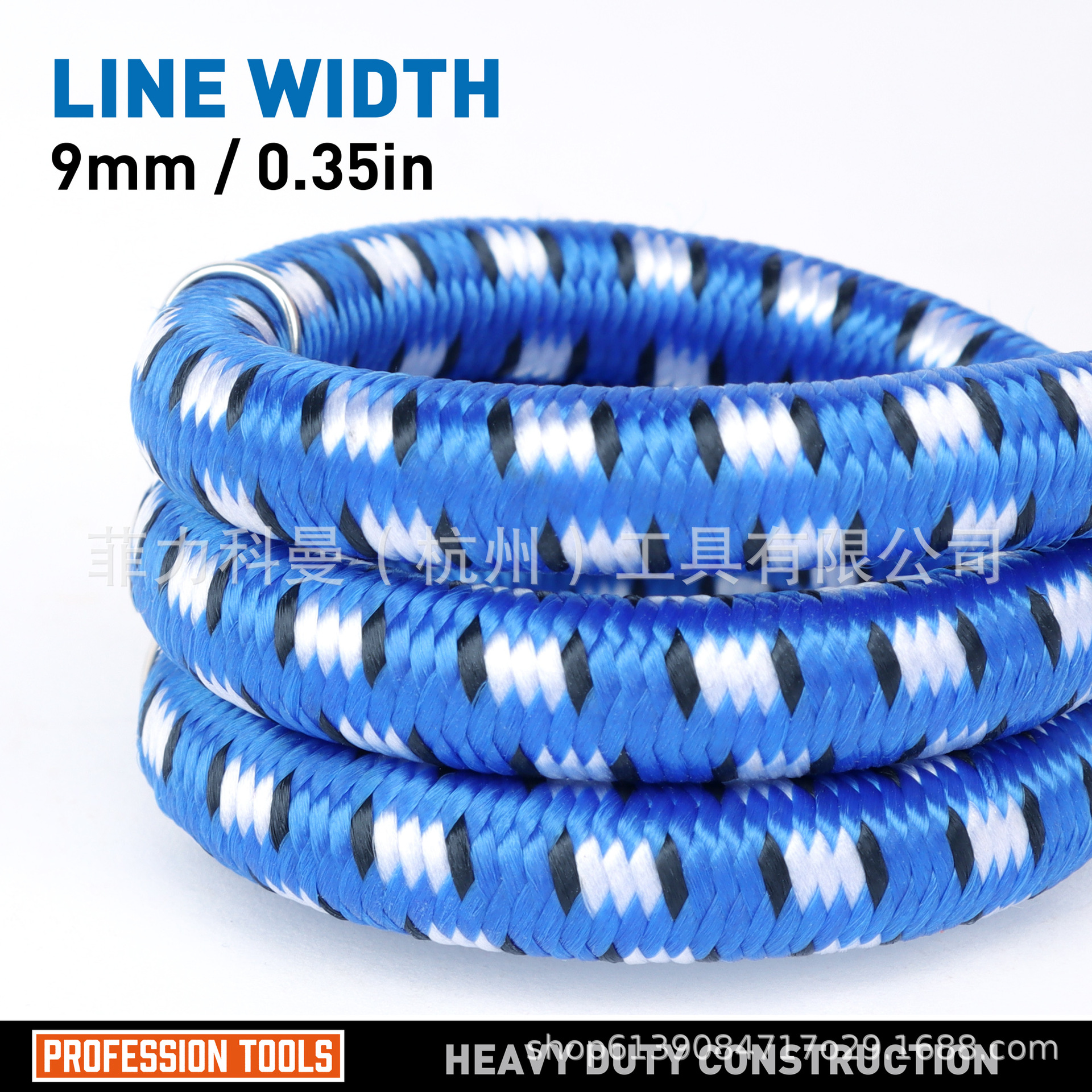 Cuerdas de equipaje de 10 piezas con gancho de alta calidad, 30 pulgadas con bloqueo (azul)