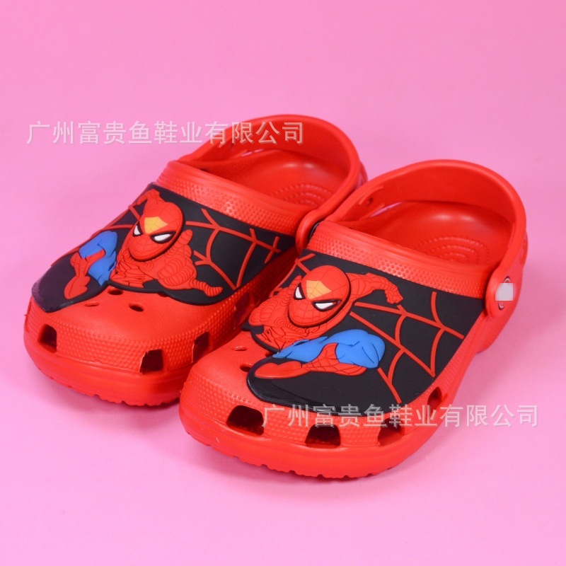 2025 Cartoon Children's Croc Shoes Men's and Women's Summer Non-Slip Wear-Resistant Eva Sandals Outdoor Sandals and Slippers Beach Shoes