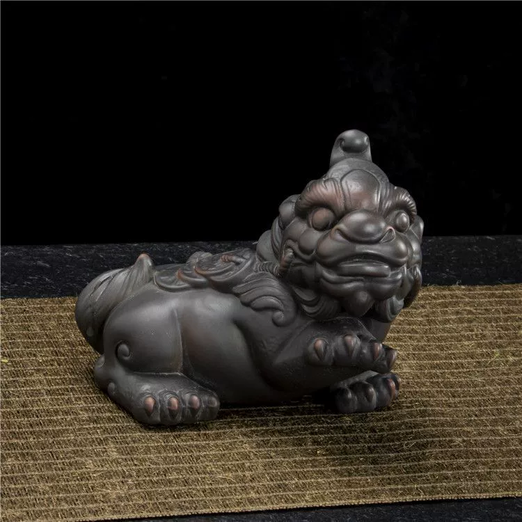 Zi Tao Zha Cai Tea Pets High -end High -end Retro Tea Table Disposal Creative Chinese Wind Personal Tea Play God Beast