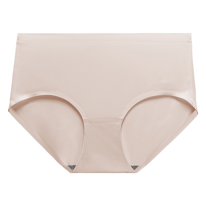 Color sólido simple cintura media chica verano ropa interior de seda de hielo cómodo transpirable delgado de una pieza escritos de las mujeres al por mayor