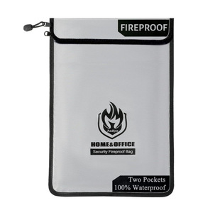 Hot Upgraded Double Pocket Fireproof File Bag (2200 Degrees Fahrenheit), Andyer 38.1cm X 27.9